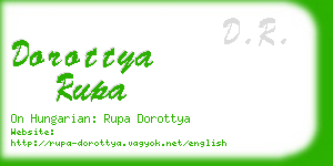 dorottya rupa business card